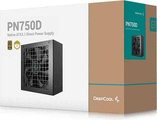 Deepcool PN750D rev. 2.0 750W Μαύρο Τροφοδοτικό Υπολογιστή Full Modular 80 Plus Gold