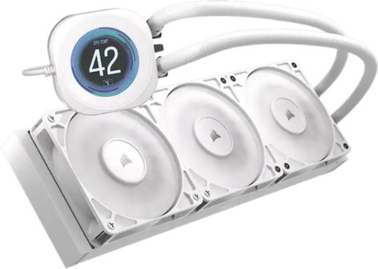 Corsair NAUTILUS 360 RS LCD Water Cooling System AIO CPU With 3 Fans 120mm White