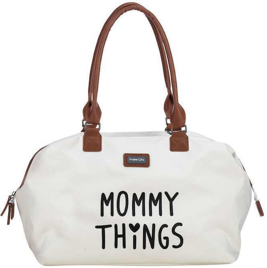 FreeOn Maternity Shoulder Bag Handbag Beige 42x30x23cm