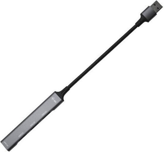 i-tec USB-Hub 4 Anschlüsse USB 3.0 mit USB-A Anschluss Silber