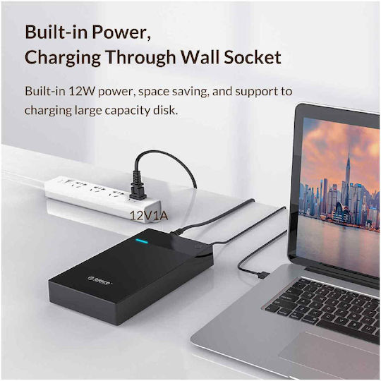 Orico 3599u3-eu-bk 3.5" 8.89 Cm Enclosure 3.5"/2.5" Hdd Ssd Sata Usb 3.0 Black