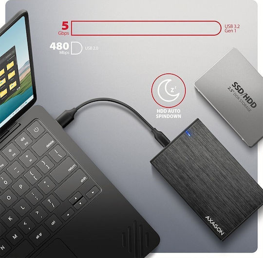 Axagon Θήκη για Σκληρό Δίσκο 2.5" SATA III με σύνδεση USB 2.0