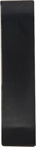 End Cap for Floor Joint Cover Right-Left Same Black 2.5x0.5x2.5cm