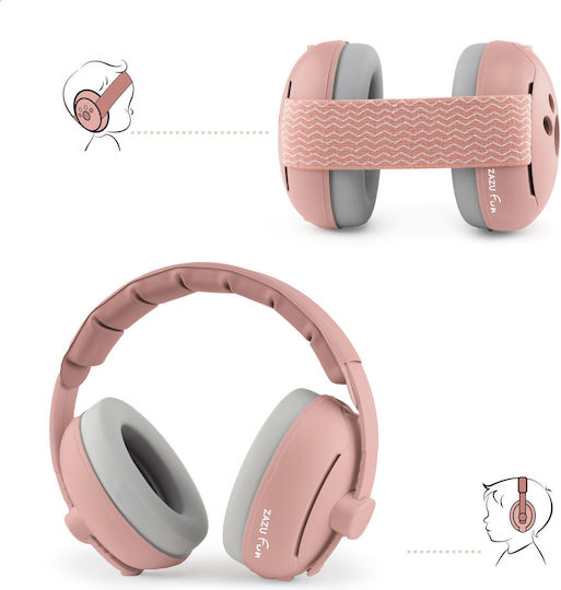 Zazu Fun Earplugs Hearing Protection for Infants & Toddlers 2 1 Pink