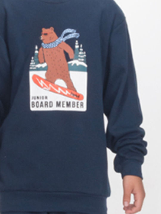 Dreams by Joyce Kids Winter Pajamas Blue Snowboard