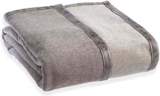Nef-Nef Homeware New Tanger Three-Seater Sofa Throw 2 Sides 180x300cm Brown Ecru