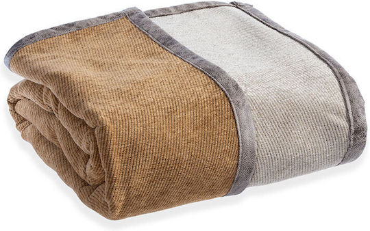 Nef-Nef Homeware New Tanger Ριχτάρι Πολυθρόνας Δύο 'Οψεων 180x180εκ. Ecru