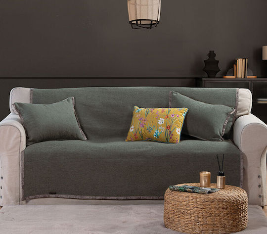 Nef-Nef Homeware New Tanger Ριχτάρι Πολυθρόνας Δύο 'Οψεων 180x180εκ. Ecru