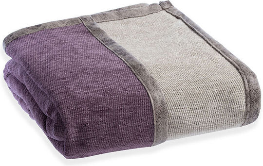 Nef-Nef Homeware New Tanger Three-Seater Sofa Throw 2 Sides 180x300cm Brown Ecru