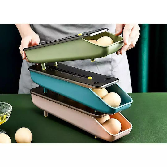 Rolling Egg Holder for 7 Eggs in Fridge Organisers