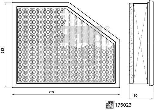 Air Filter Febi Bilstein 176023