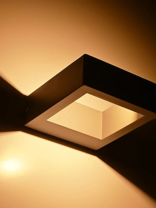 kelvo Aura Стенно Външно Спот Осветление LED IP65 7W с Топло бяло Светлина 15x12.5x4.5εκ.