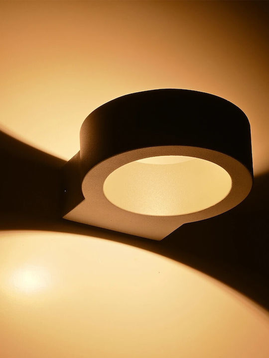 kelvo Aura Стенно Външно Спот Осветление LED IP65 7W с Топло бяло Светлина 15x13x4.5εκ.