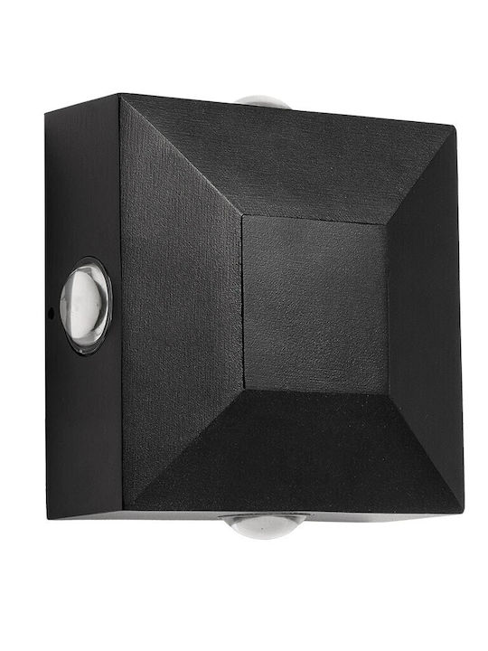 kelvo Arkos Стенно Външно Спот Осветление LED IP65 8W с Топло бяло Светлина 14x5.5x14εκ.