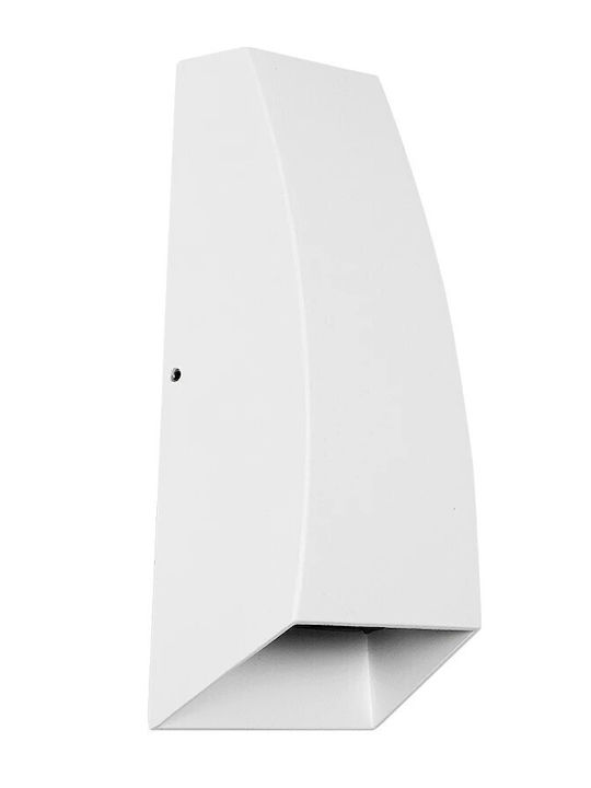 kelvo Flux Επιτοίχιο Εξωτερικό Σποτ LED IP65 6W με Θερμό Λευκό Φως 5x8.5x17εκ.