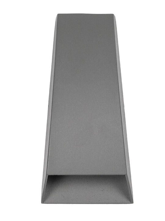 kelvo Flux Wall-Mounted Outdoor Spot Light LED IP65 6W with Warm White Light 5x8.5x17εκ.