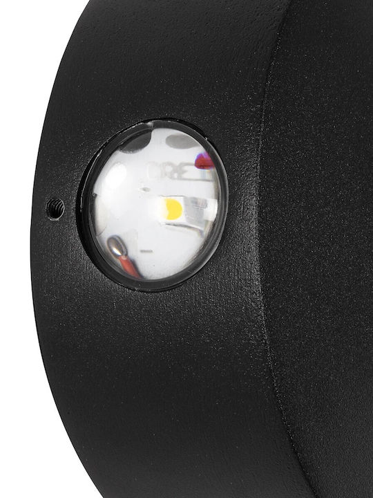 kelvo Arkos Wall-Mounted Outdoor Spot Light LED IP65 8W with Warm White Light 13x5.5x13εκ.