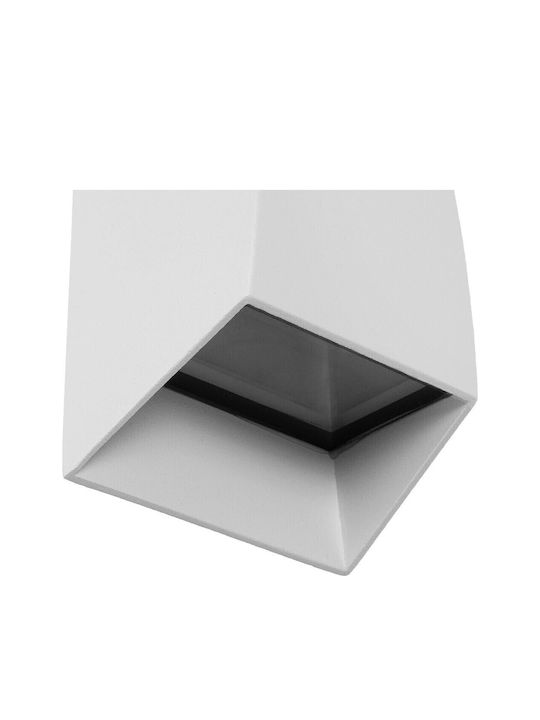 kelvo Flux Επιτοίχιο Εξωτερικό Σποτ LED IP65 6W με Θερμό Λευκό Φως 5x8.5x17εκ.
