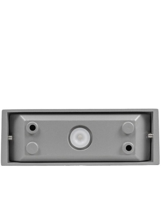 kelvo Aura Стенно Външно Спот Осветление LED IP65 7W с Топло бяло Светлина 15x12.5x4.5εκ.