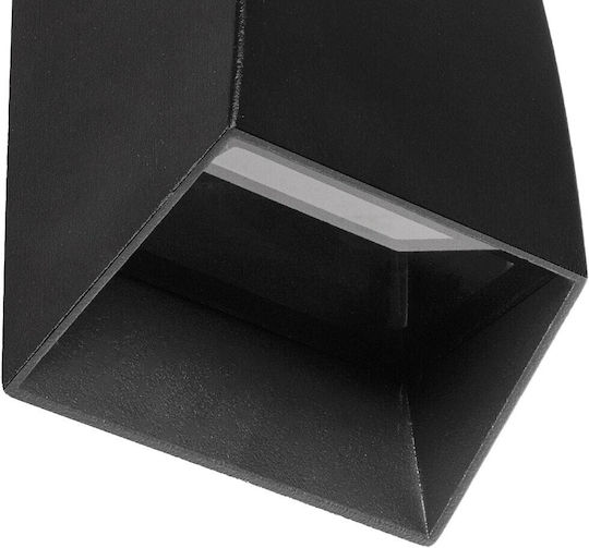 kelvo Flux Стенно Външно Спот Осветление LED IP65 6W с Топло бяло Светлина 5x8.5x17εκ.