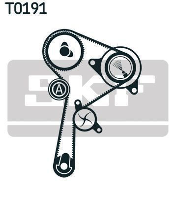 Skf Vkmc 06134-3 Water Pump Timing Belt Set