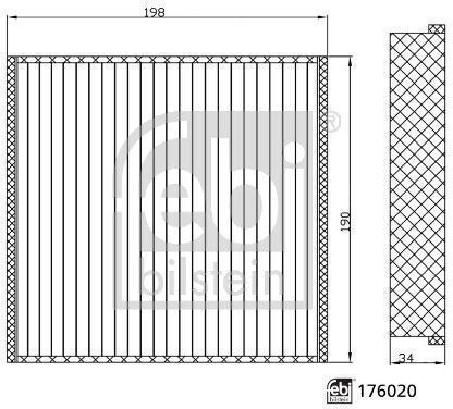 Cabin Air Filter Febi Bilstein 176020