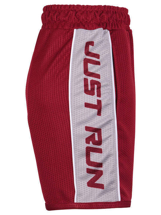 Damen Sportliche Bermuda burgunderrot