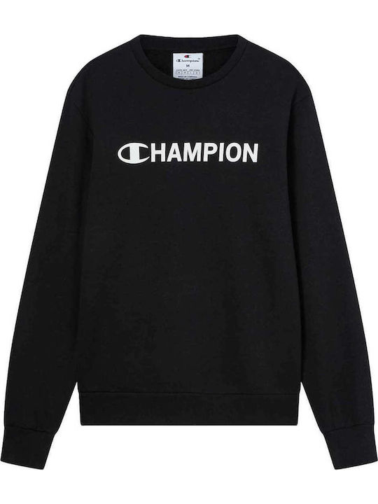 Crewneck Long Sleeve Black Men’s Blouse