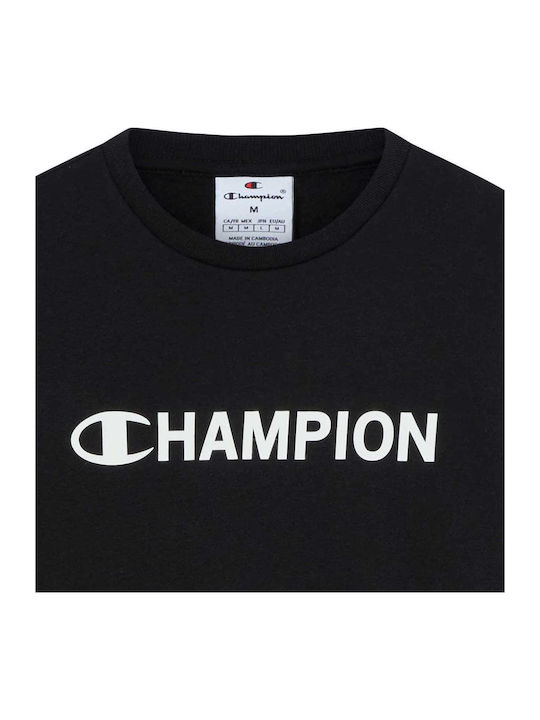 Crewneck Long Sleeve Black Men’s Blouse