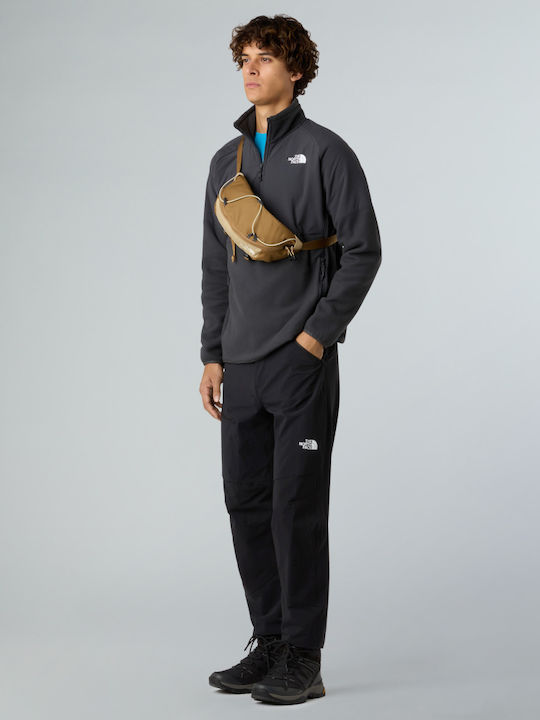 Glacier Heavyweight 1/2 Zip Bluză cu mânecă lungă Asphalt Grey, Tnf Black