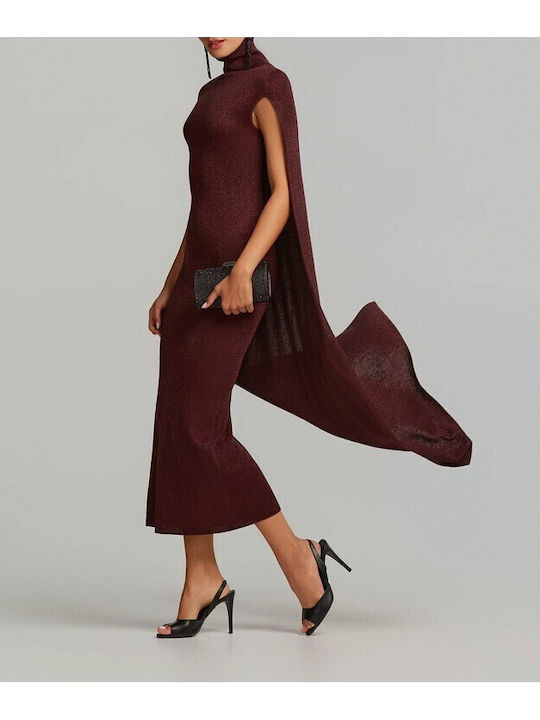 Maxi Abendkleid Kirschefarben