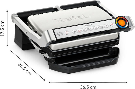 Tefal Optigrill Upgrade + Tong Sus Sandwich Maker Grill with Removable Plates 2000W Inox