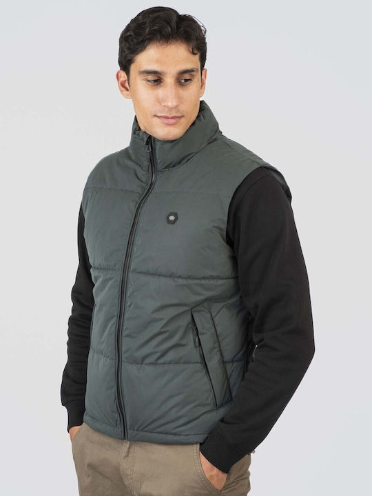 Sleeveless Jacket Puffer Forest Green