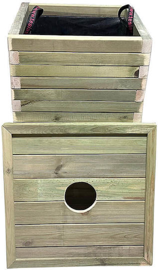 Tesias Group Wooden Waste Bin 225lt