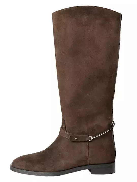 Leder Damenstiefel Braun