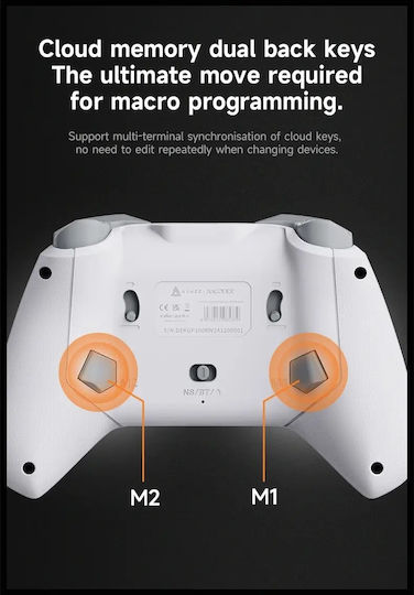 Ajazz GP100 Wireless Gamepad for Android / PC / Switch / iOS White