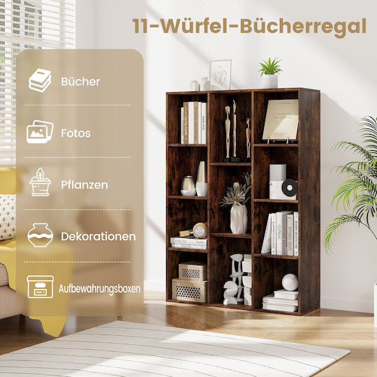 Bookcase Coffee 74x24x106cm