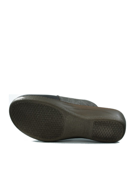 Anatomische Damen Hausschuhe Silber