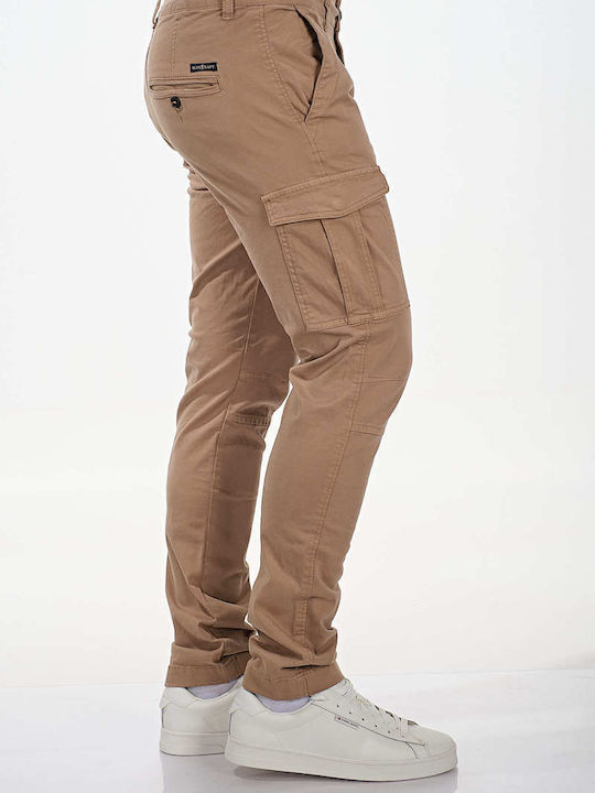 Pilot Παντελόνι Cargo Ελαστικό σε Κανονική Εφαρμογή Beige