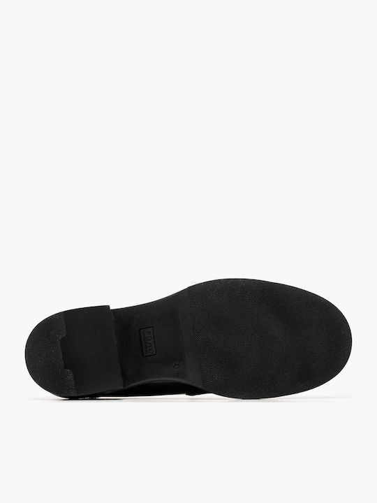 Δερμάτινα Γυναικεία Loafers σε Μαύρο Χρώμα