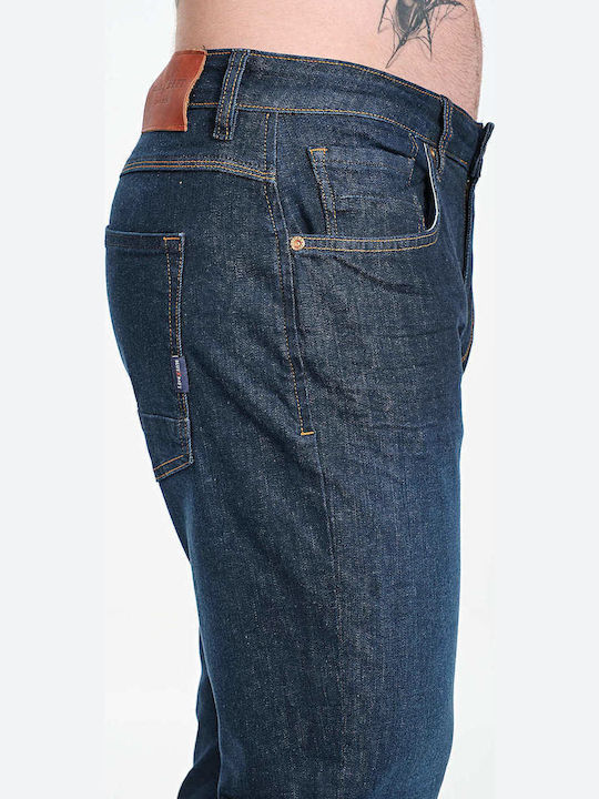 Zack Ανδρικό Παντελόνι Τζιν με Regular Εφαρμογή Dark Blue