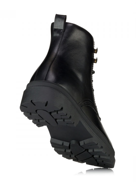 Leder Herrenstiefel Schwarz