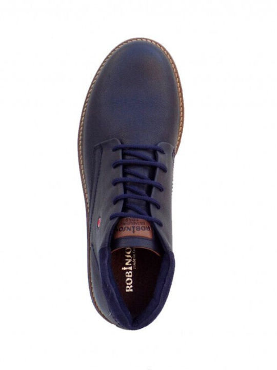 Navy Blue Men's Boots