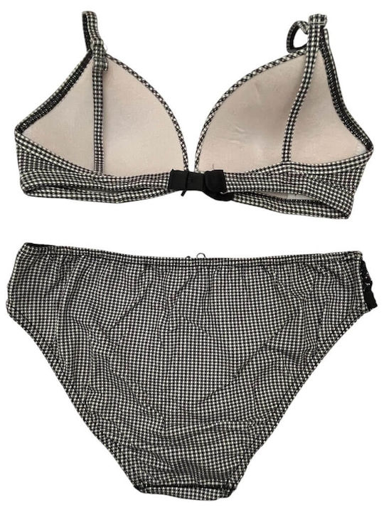 Jadea Lace Underwear Set with Bra & Slip Black