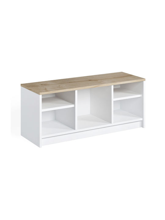 London Wooden Shoe Organizer White 100x35x40cm