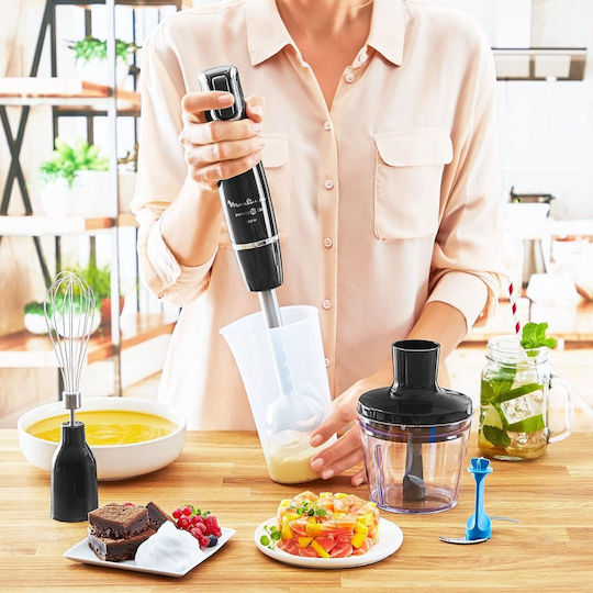 Moulinex Handmixer mit Inox-Stab 1000W Schwarzes