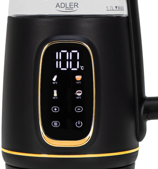 Adler Kettle 1.7lt 1850W Black