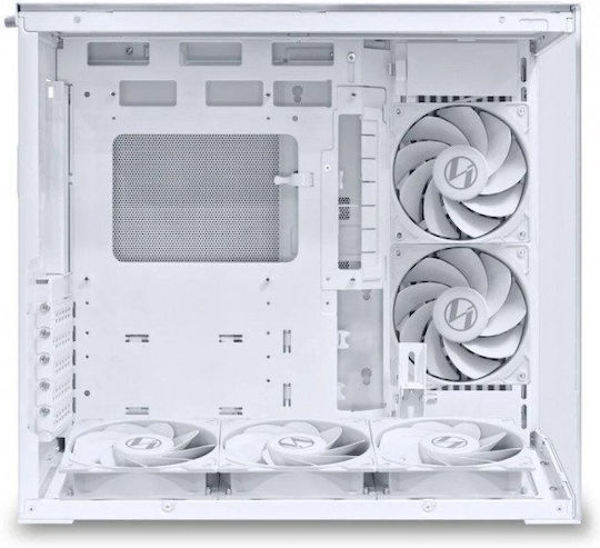 Lian Li O11 Dynamic Mini V2 Flow Gaming Midi Tower Кутия За Компютър Със Страничен Прозорец Бяла