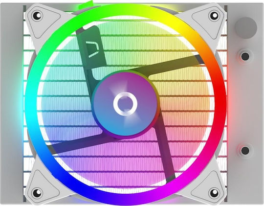 Aqirys Aqirys 120 Wasserkühlsysteme AIO CPU mit 1 Lüfter 120mm und ARGB Beleuchtung Weiß