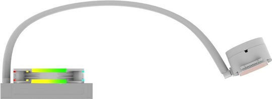 Aqirys Aqirys 120 Wasserkühlsysteme AIO CPU mit 1 Lüfter 120mm und ARGB Beleuchtung Weiß